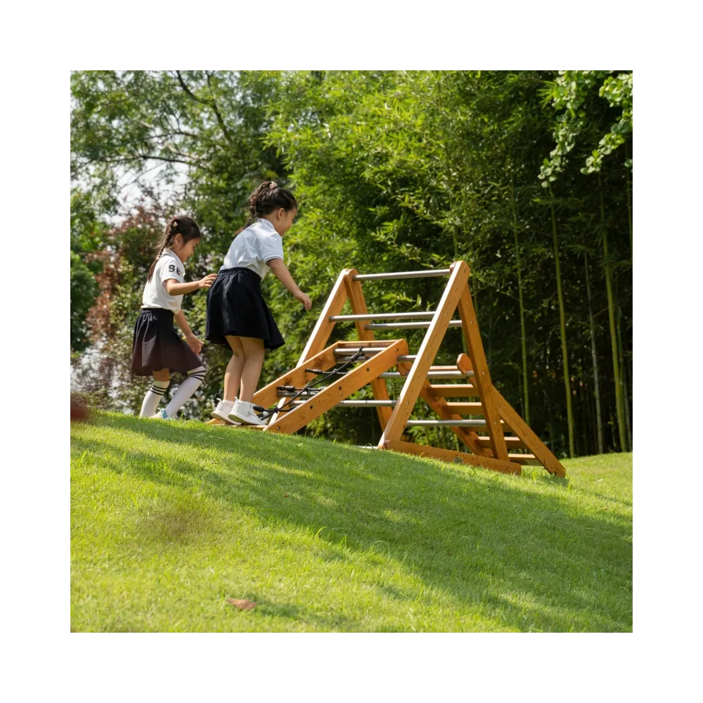 CLASSIC WORLD EDU Drewniany Plac Zabaw XL Zestaw Drabinka Montessori do Wspinaczki