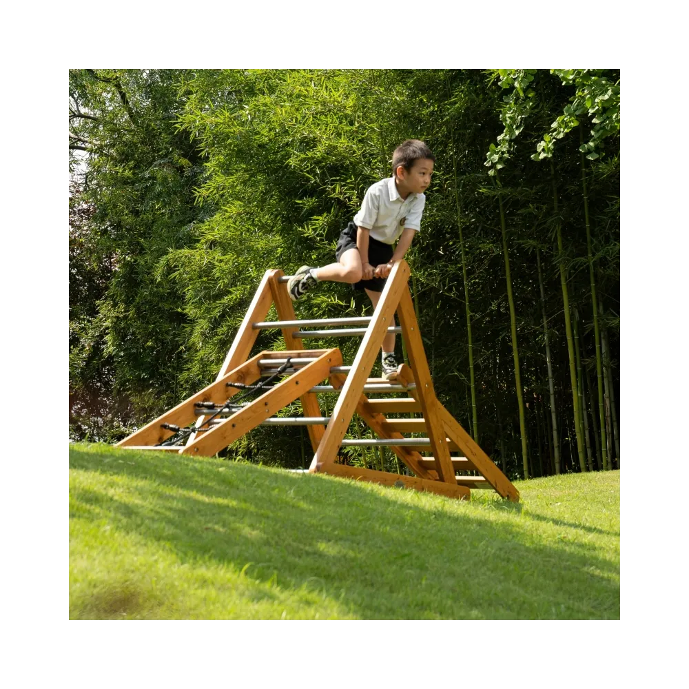 CLASSIC WORLD EDU Drewniany Plac Zabaw XL Zestaw Drabinka Montessori do Wspinaczki