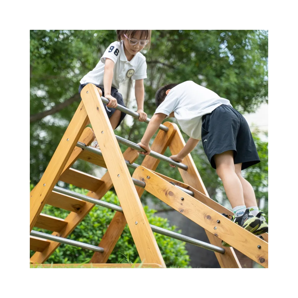 CLASSIC WORLD EDU Drewniany Plac Zabaw XL Zestaw Drabinka Montessori do Wspinaczki