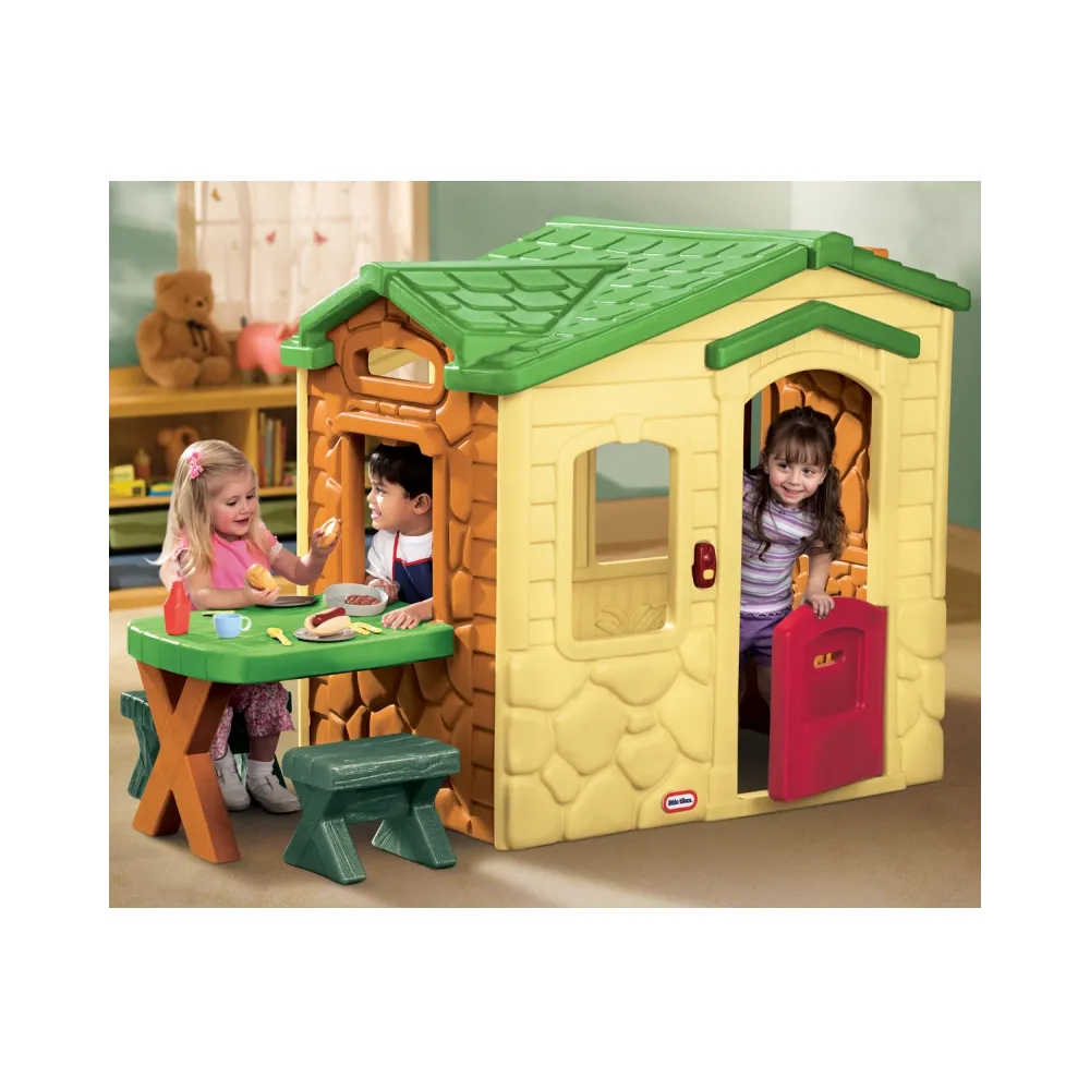 Little Tikes Domek Piknikowy z Patio i magicznym dzwonkiem - naturalny