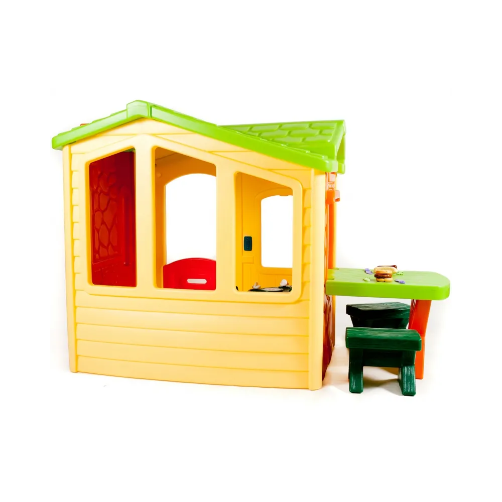 Little Tikes Domek Piknikowy z Patio i magicznym dzwonkiem - naturalny