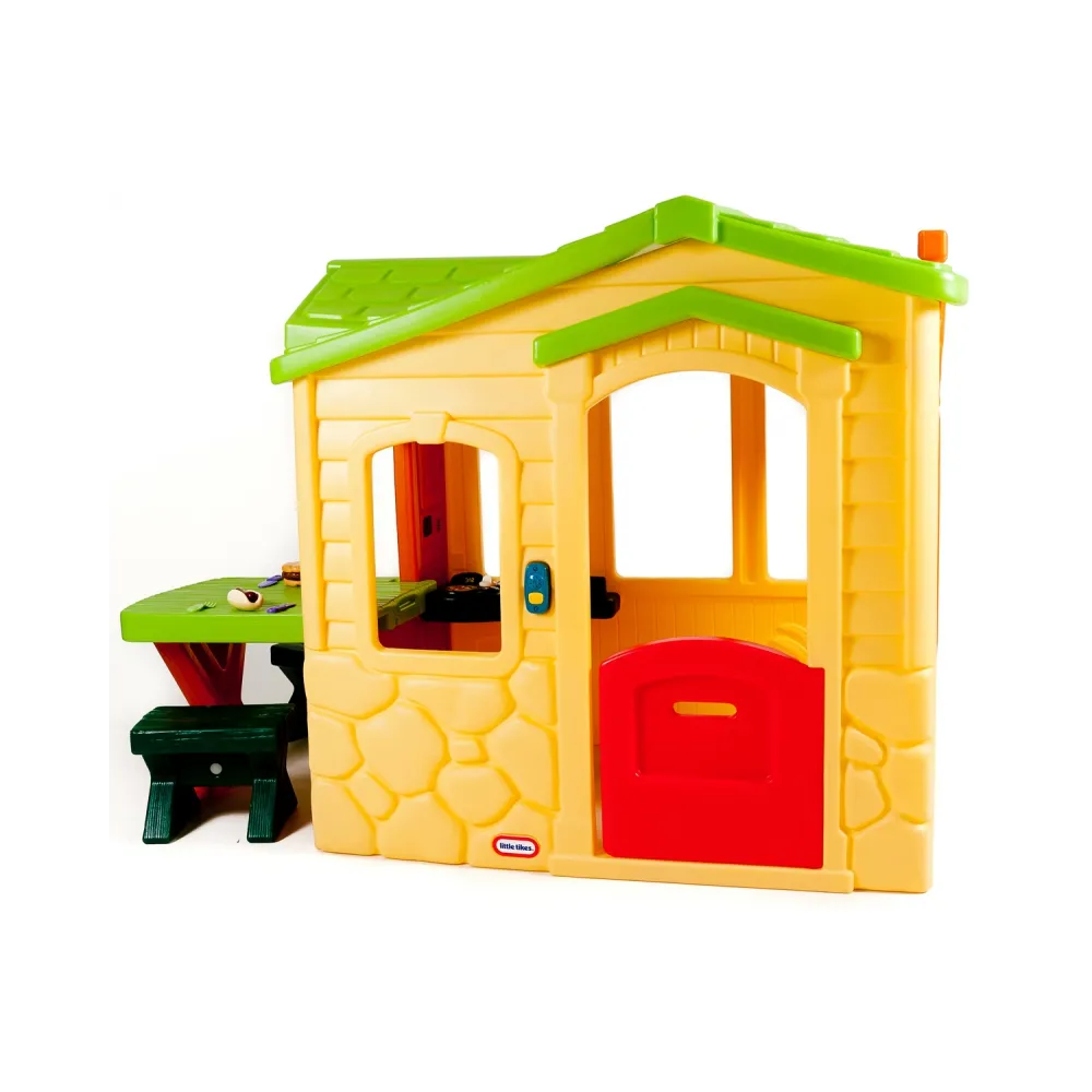 Little Tikes Domek Piknikowy z Patio i magicznym dzwonkiem - naturalny
