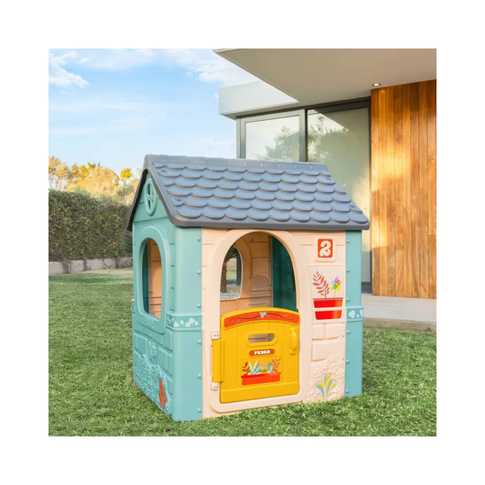 Zabawny domek ogrodowy rozwijający kreatywność dzieci