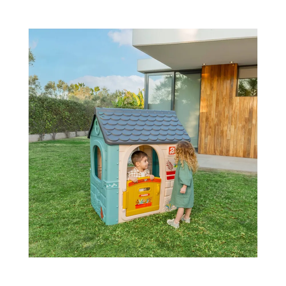 Bezpieczny domek dla dzieci odporny na warunki atmosferyczne