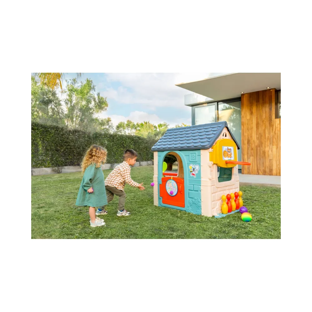 Wielofunkcyjny domek do zabawy na świeżym powietrzu