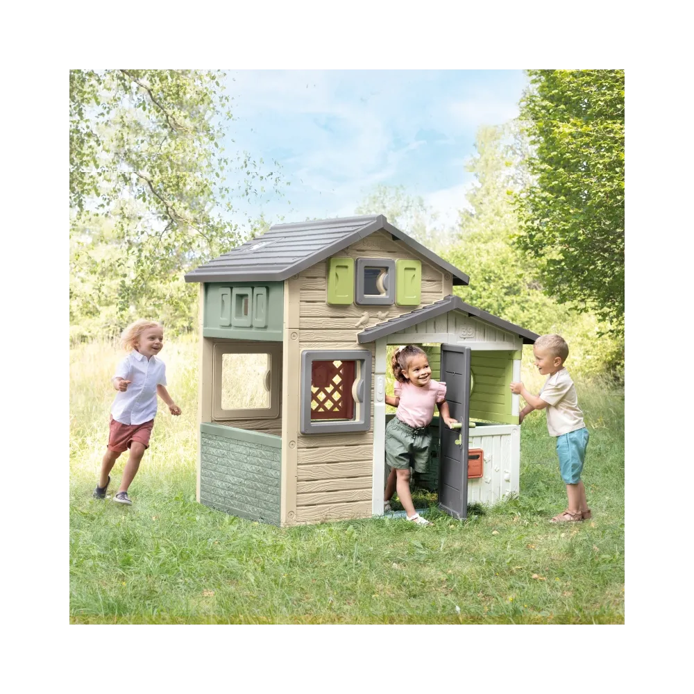 Ogrodowy domek dla dzieci z funkcją rozwijania wyobraźni