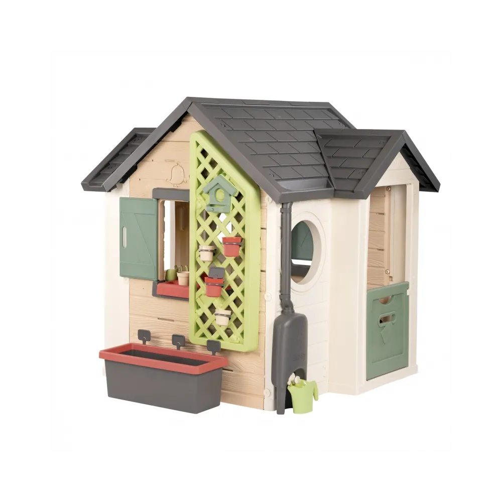 Domek ogrodnika dla dzieci z ekologicznymi materiałami