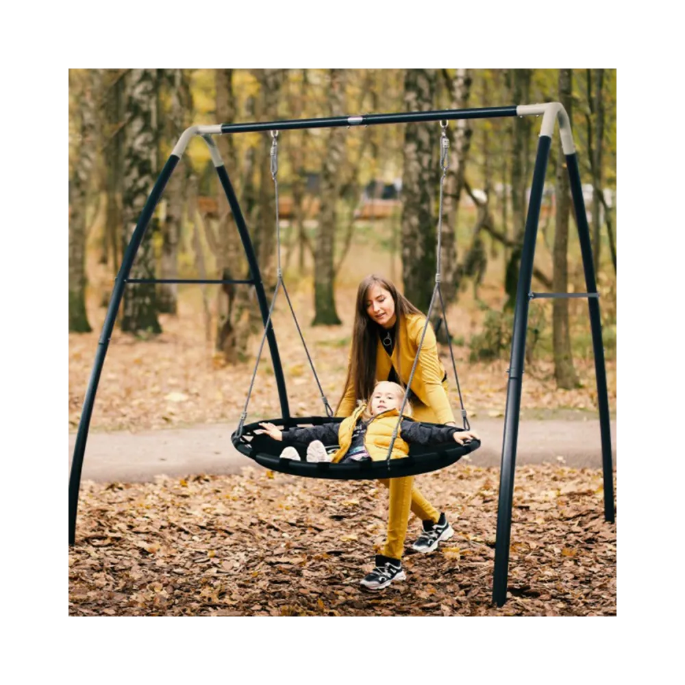 Duża huśtawka ogrodowa dla dzieci w różnym wieku