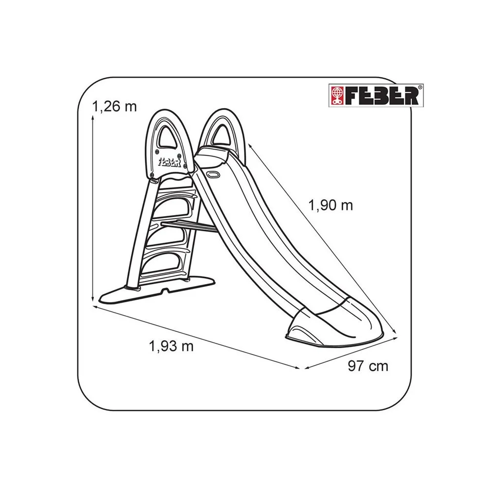 Zjeżdżalnia FEBER z wysokimi ściankami