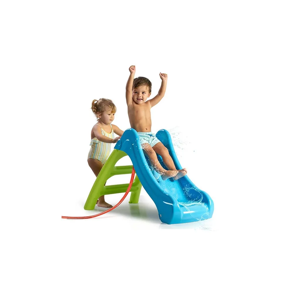 FEBER zjeżdżalnia z wysokimi ściankami i uchwytami