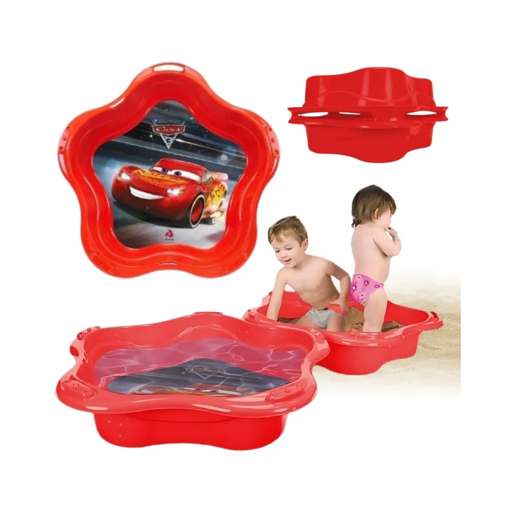 INJUSA Piaskownica Basen Muszelka 4w1 Cars/Auta