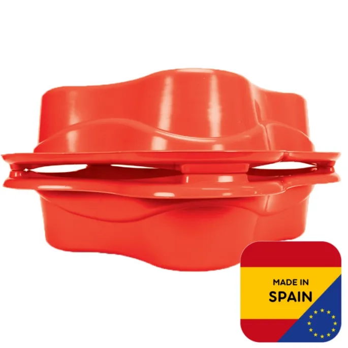 Bezpieczna piaskownica z funkcją basenu dla maluchów.