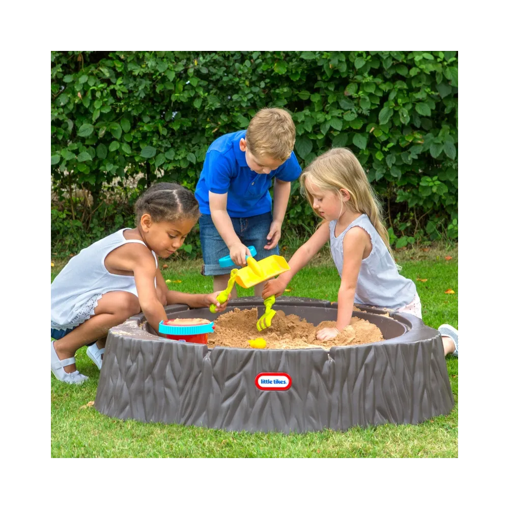 Little Tikes Duża Piaskownica Pień Drzewa Basen z Pokrywą