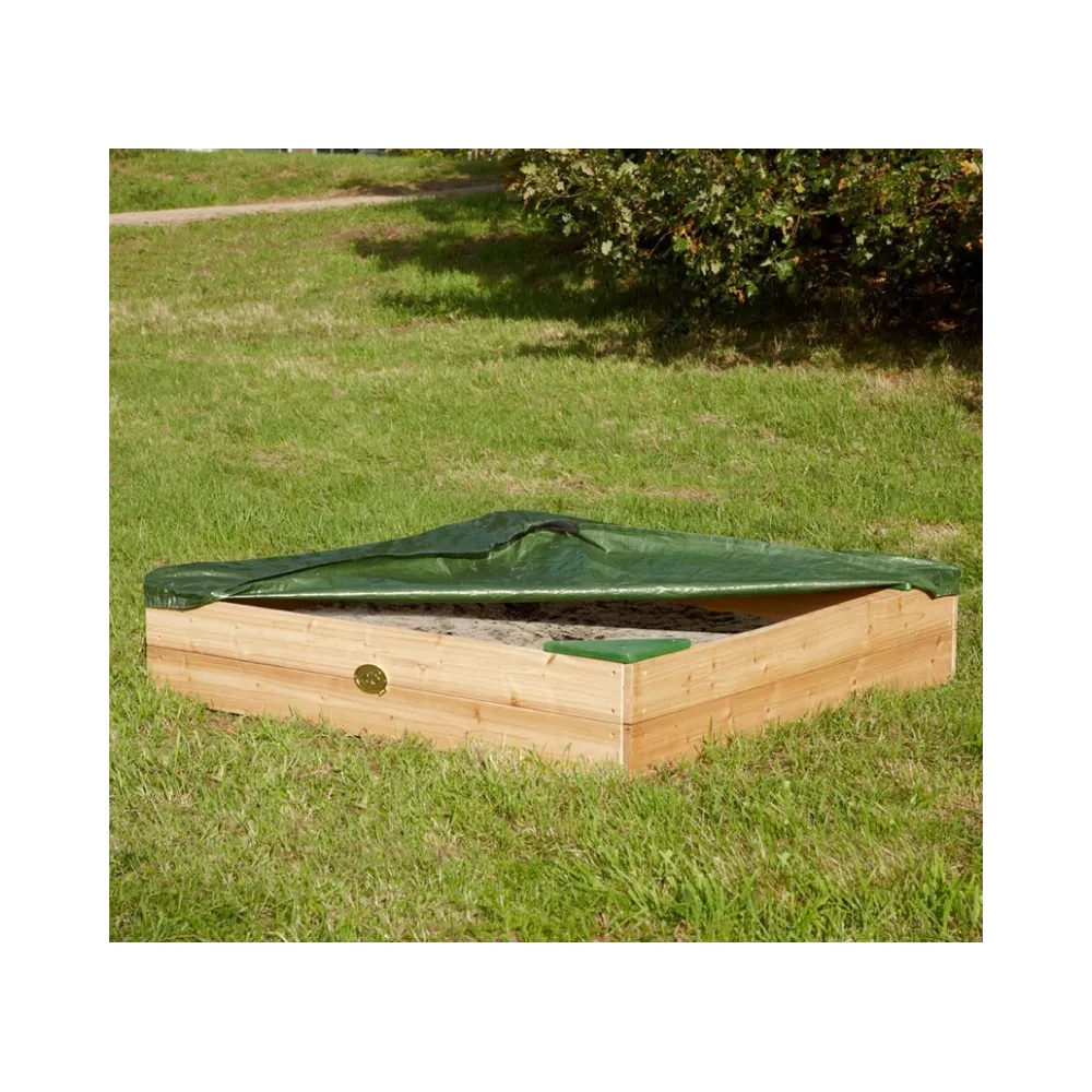 AXI Drewniana Piaskownica + Schowek Na Akcesoria + Plandeka