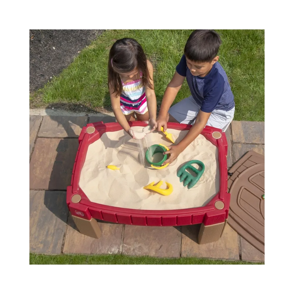 STEP2 Duża Piaskownica Stół z Pokrywą Tor Samochodowy