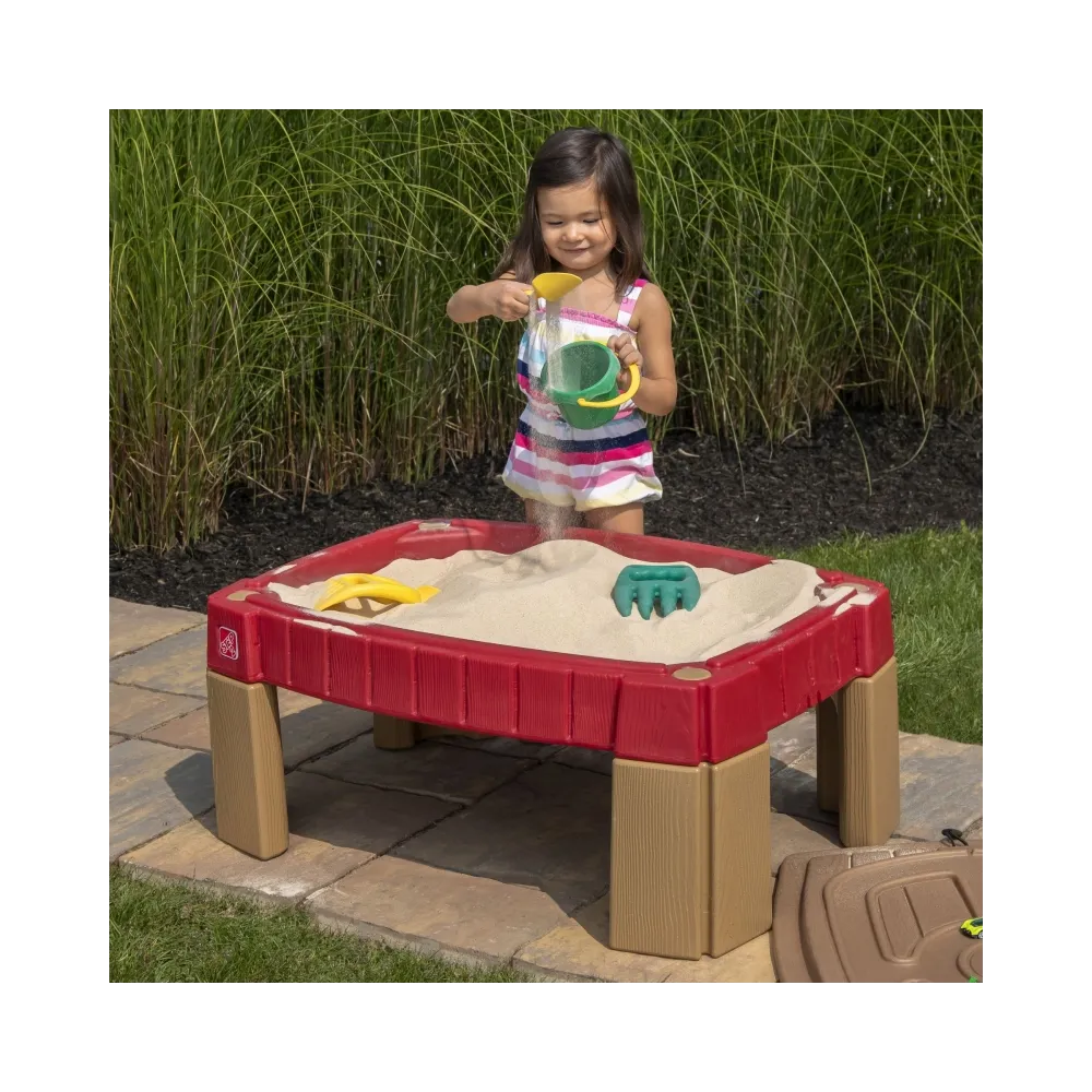 STEP2 Duża Piaskownica Stół z Pokrywą Tor Samochodowy