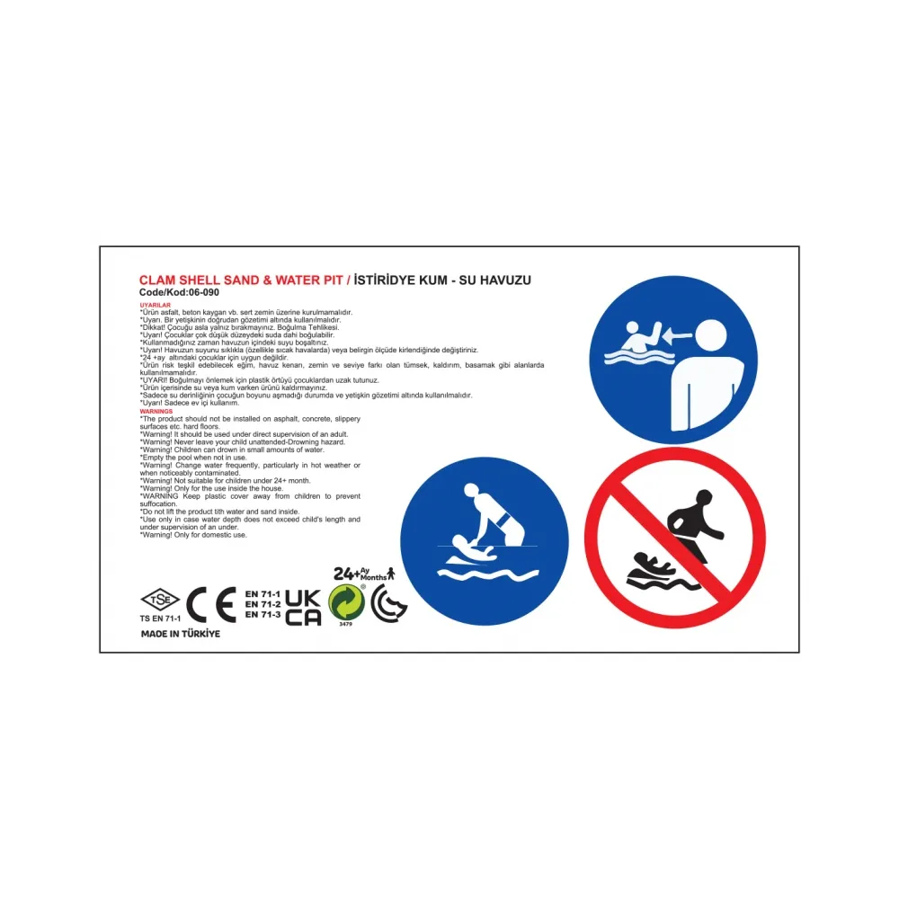 Piaskownica muszelka idealna do zabaw w wodzie i piasku