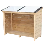 Praktyczny magazynek ogrodowy z ekologicznego drewna sosnowego