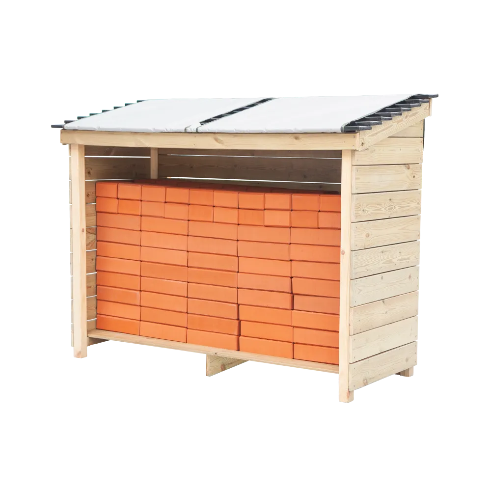 Bezpieczny drewniany pojemnik na ogród z moro zasłonką dla dzieci