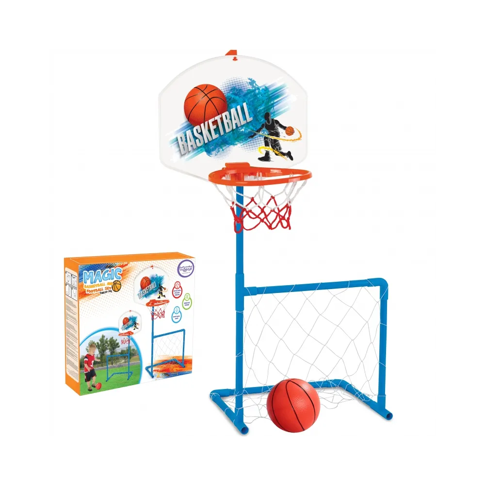 Zestaw do koszykówki i piłki nożnej dla dzieci