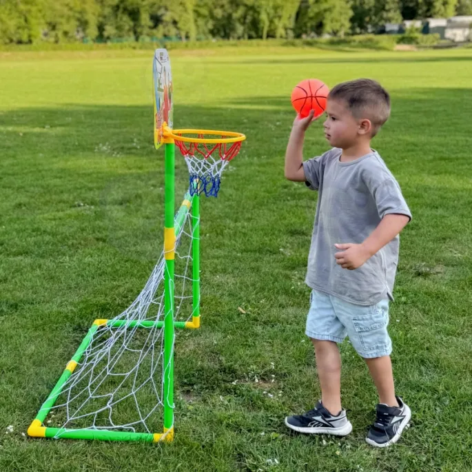 Zabawka do aktywnej zabawy koszykówka i piłka nożna