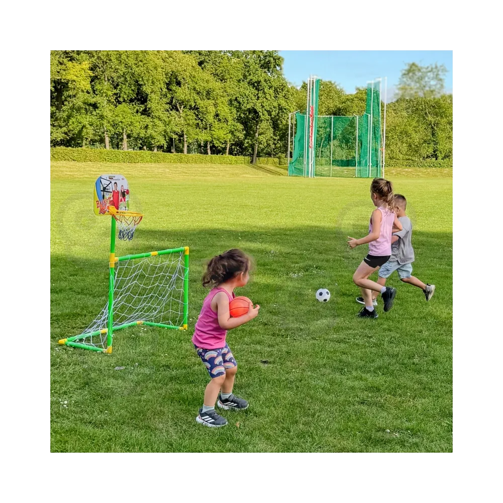 Koszykówka i piłka nożna w jednym zestawie dla maluchów