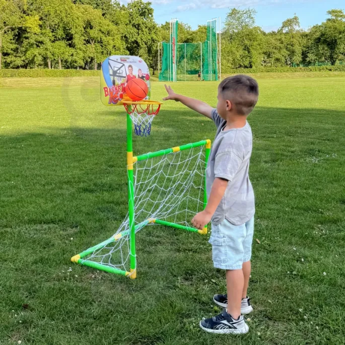 Dziecięcy zestaw sportowy do gry w koszykówkę i piłkę nożną