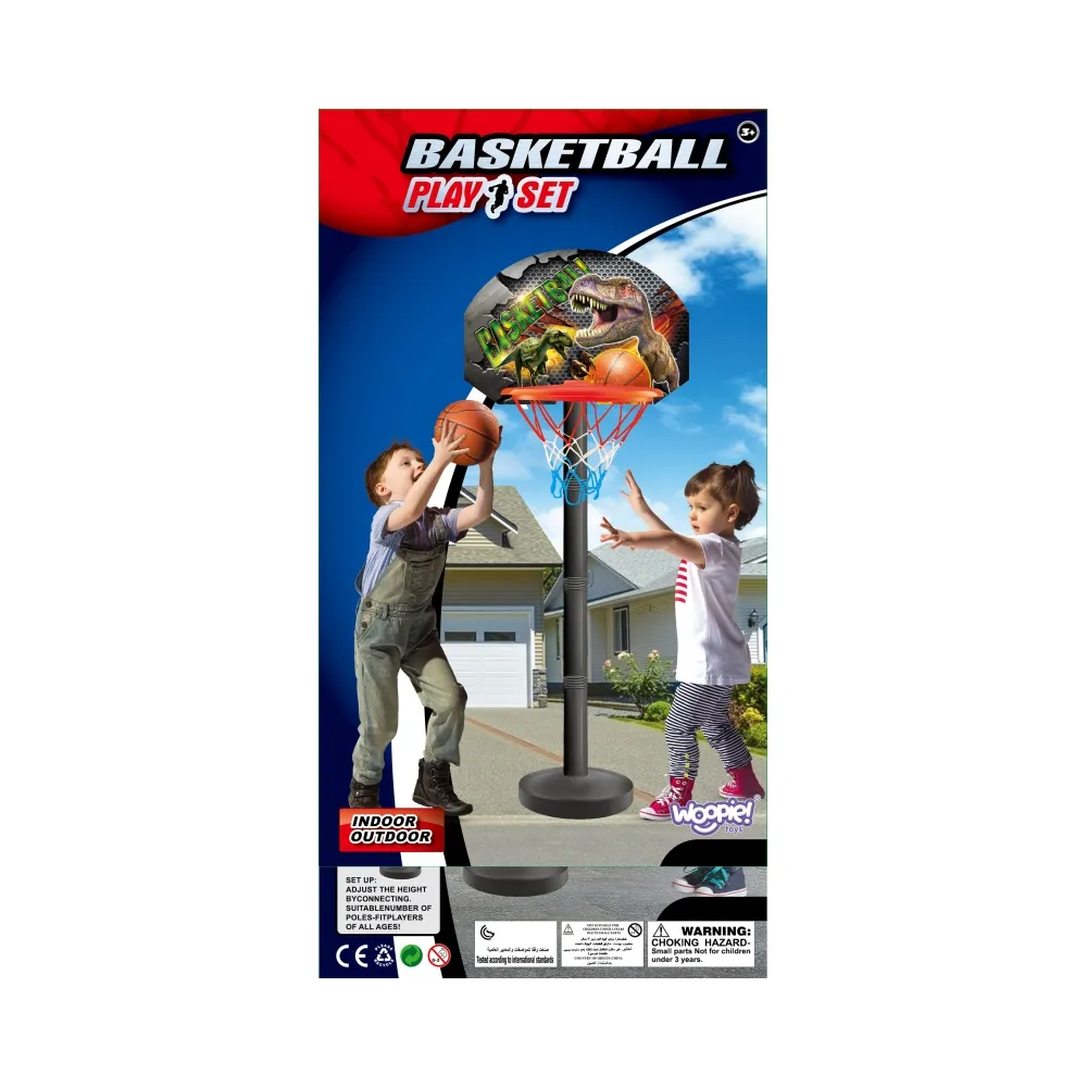 Bezpieczny zestaw do gry w koszykówkę dla dzieci.