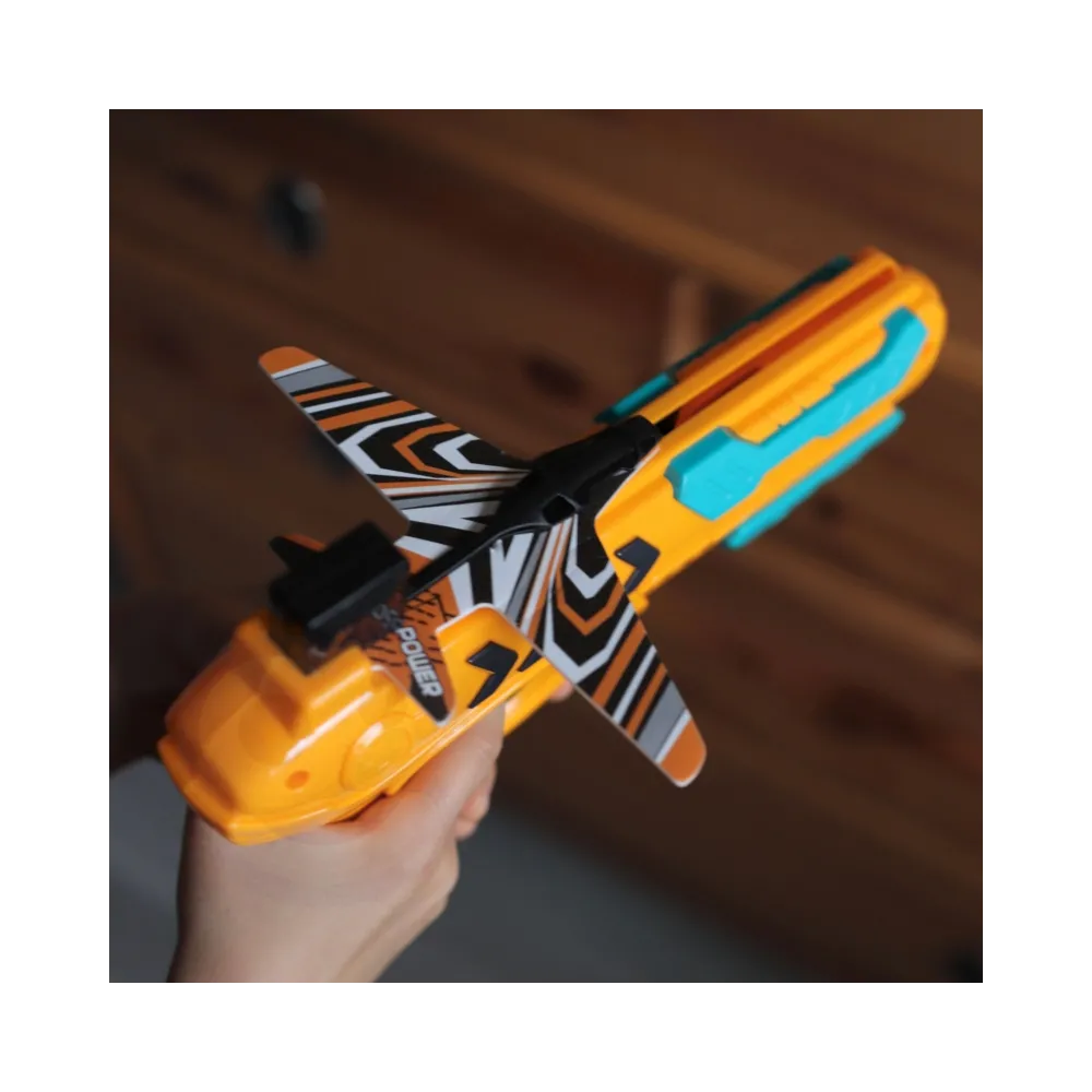 WOOPIE Pistolet Wyrzutnia Samolotów Automatyczna + 4 Samoloty
