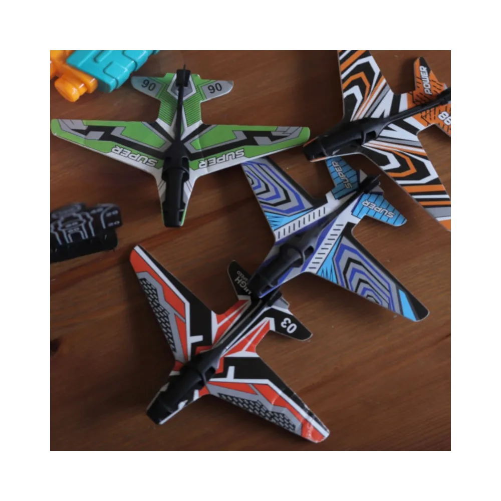 WOOPIE Pistolet Wyrzutnia Samolotów Automatyczna + 4 Samoloty