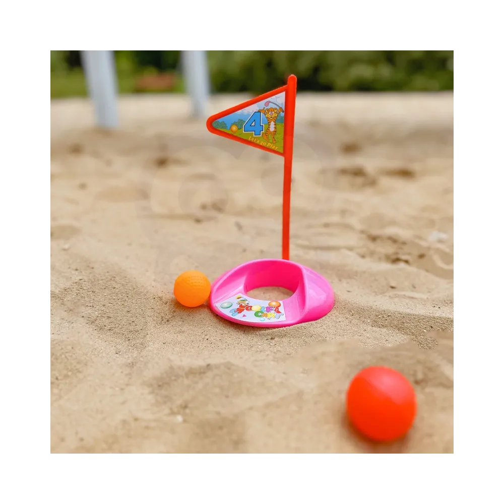 WOOPIE Zestaw do Gry w Golfa + Stojak na Akcesoria na Kółkach