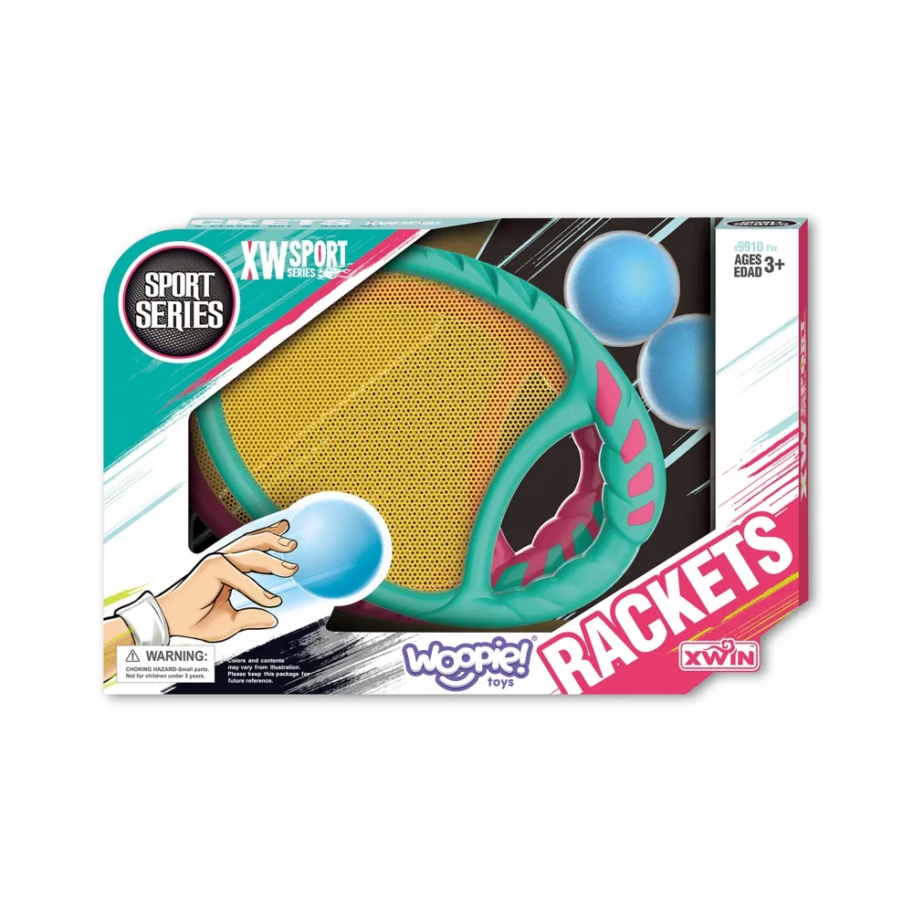 WOOPIE Gra Zręcznościowa CATCH BALL 2 Paletki + 2 Piłki