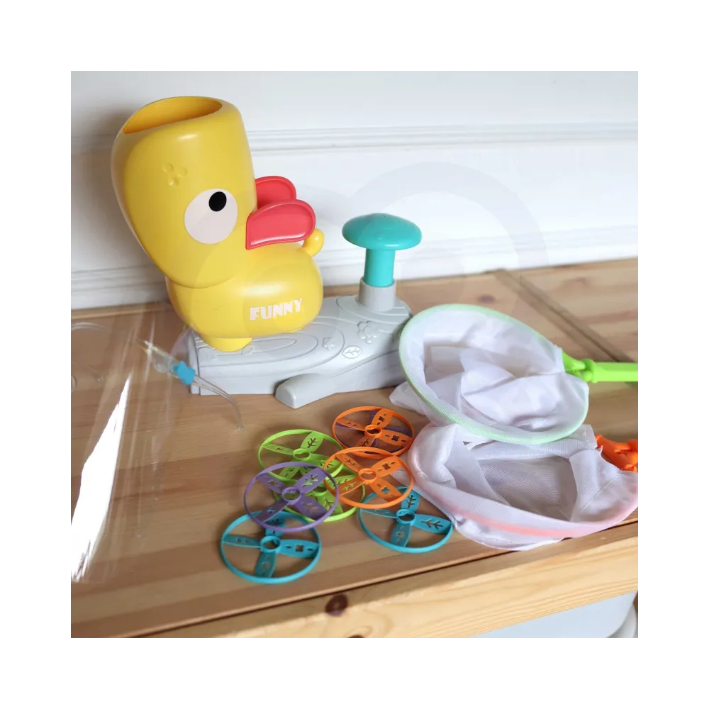 WOOPIE Gra Zręcznościowa Złap Frisbee Wyrzutnia Dysków