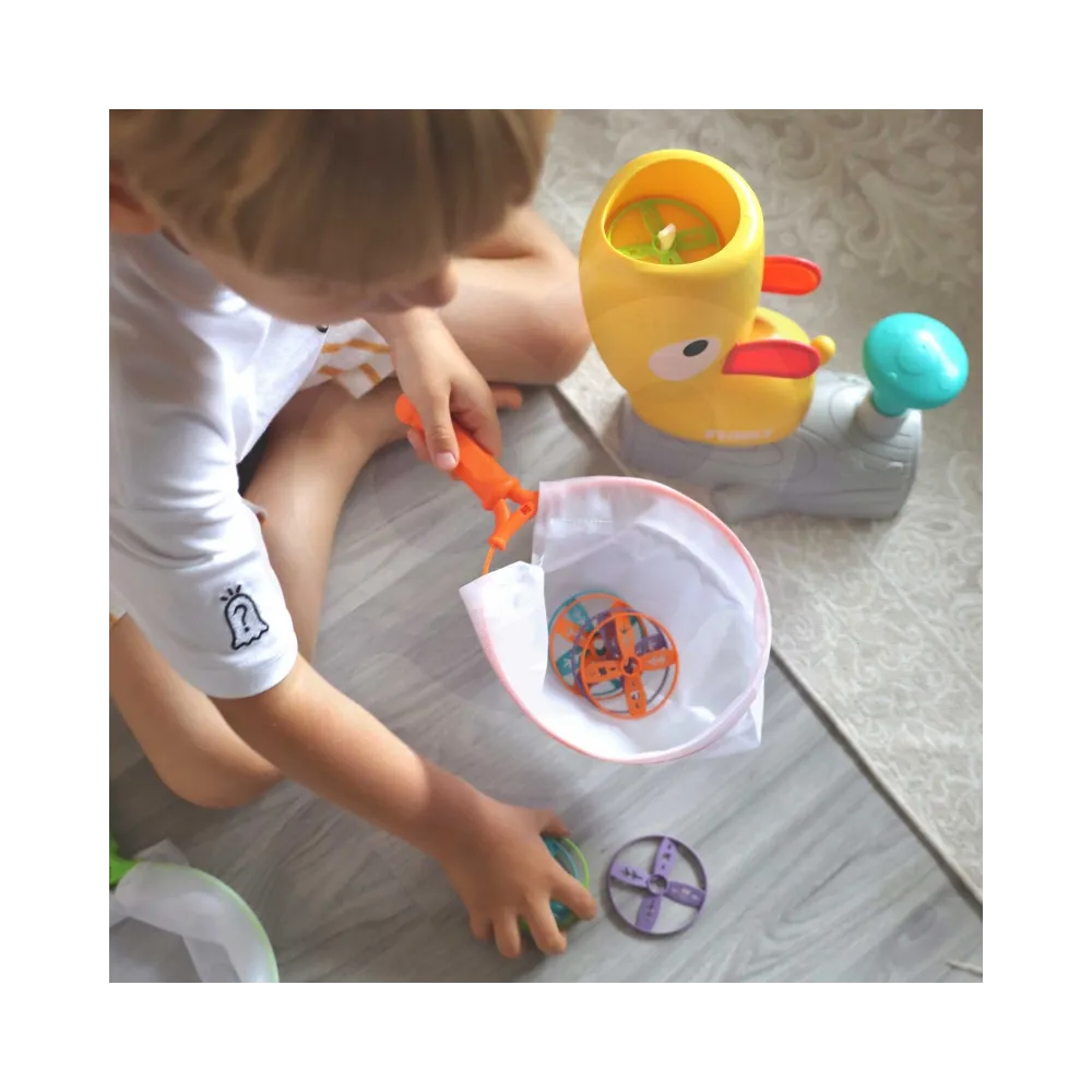 WOOPIE Gra Zręcznościowa Złap Frisbee Wyrzutnia Dysków