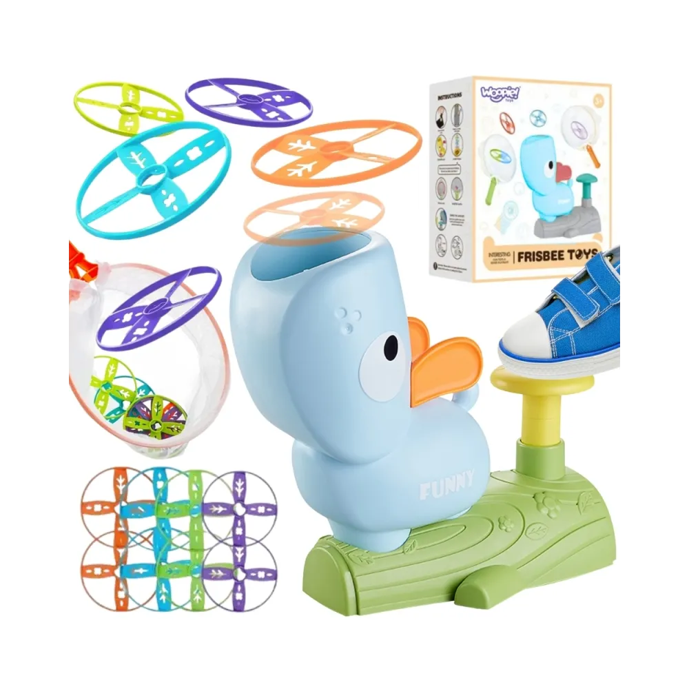 WOOPIE Gra Zręcznościowa Złap Frisbee Wyrzutnia Dysków