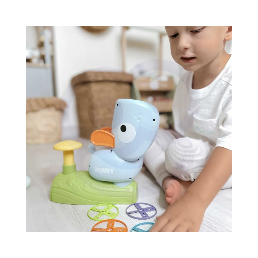 WOOPIE Gra Zręcznościowa Złap Frisbee Wyrzutnia Dysków