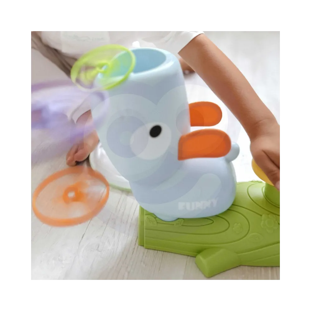 WOOPIE Gra Zręcznościowa Złap Frisbee Wyrzutnia Dysków