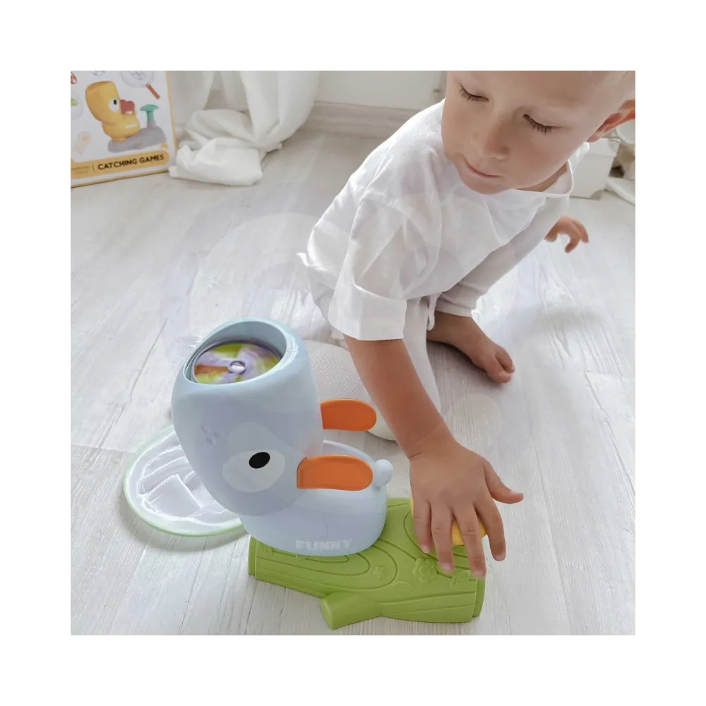 WOOPIE Gra Zręcznościowa Złap Frisbee Wyrzutnia Dysków