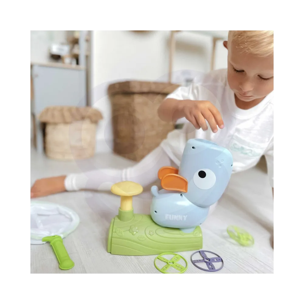 WOOPIE Gra Zręcznościowa Złap Frisbee Wyrzutnia Dysków