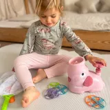 Gra rodzinna Złap Frisbee – zestaw z siatkami i okularami ochronnymi