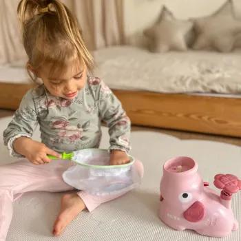 Kolorowe dyski i siatki do gry ruchowej WOOPIE Złap Frisbee