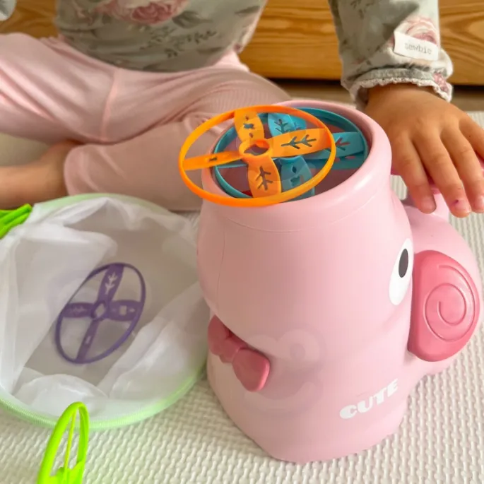 WOOPIE Gra Zręcznościowa Złap Frisbee Wyrzutnia Dysków