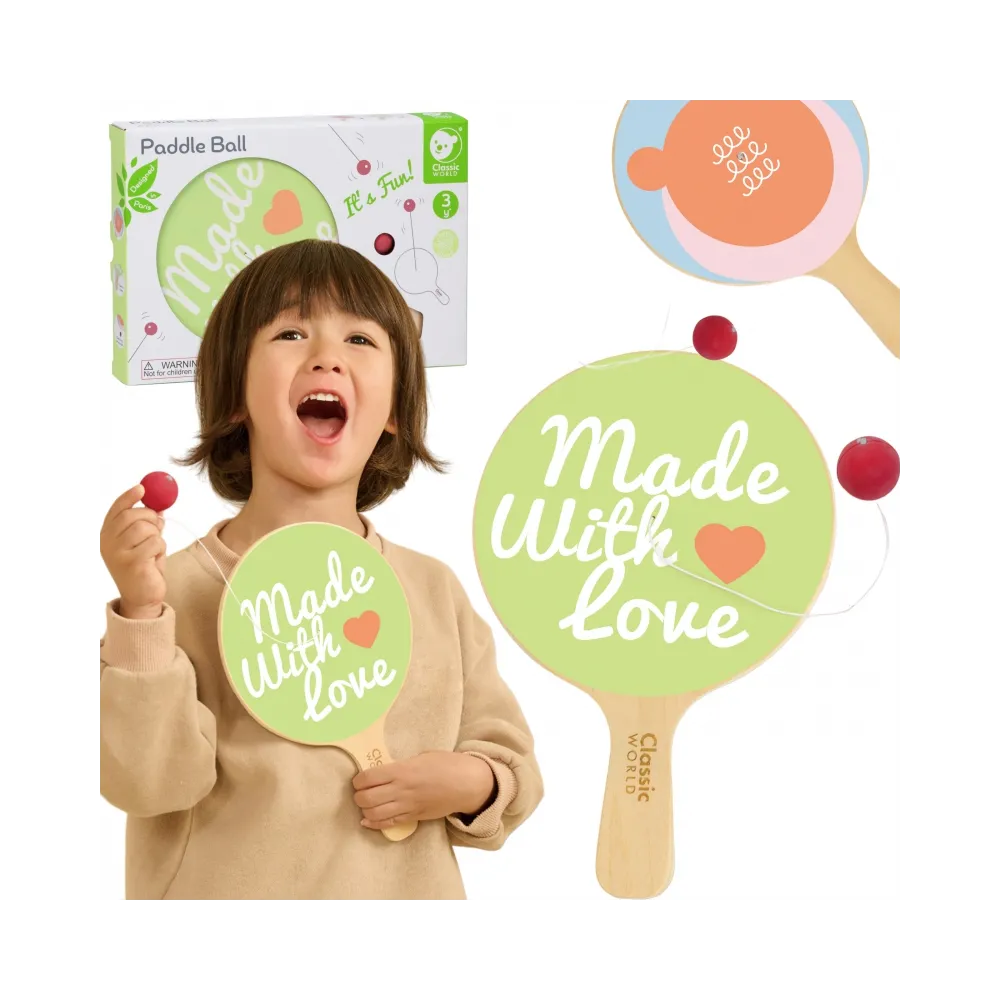 CLASSIC WORLD Gra Zręcznościowa Paddle Ball 3+