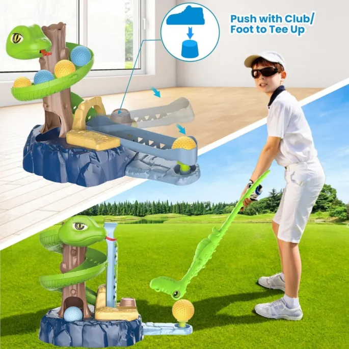 Zestaw mini golf z wieżą i piłkami