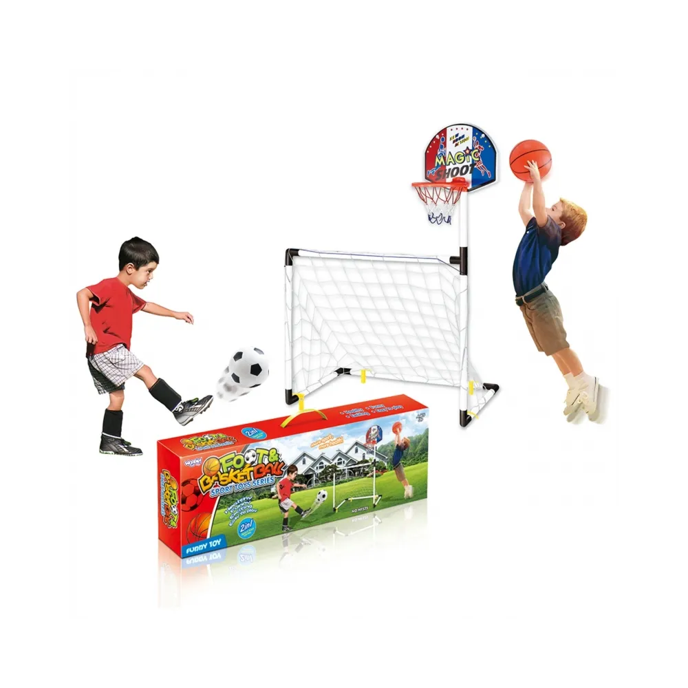 Koszykówka i piłka nożna - zestaw dla dzieci