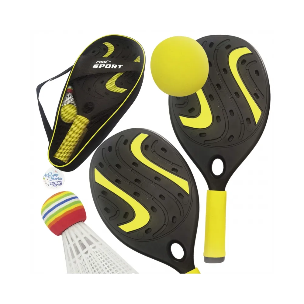 WOOPIE Rakieta z Piłką Piankową i Lotką- Zestaw Plażowo Ogrodowy