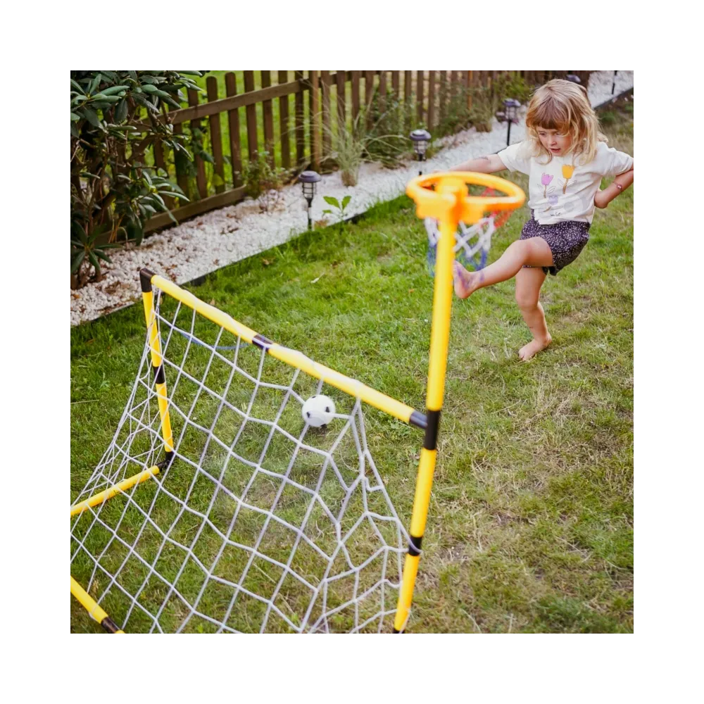 WOOPIE Zestaw 2w1 koszykówka Bramka do Piłki Nożnej + Piłki i Pompka