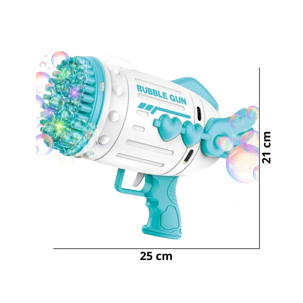 WOOPIE Pistolet do Robienia Baniek Mydlanych 91 Otworów Niebieski