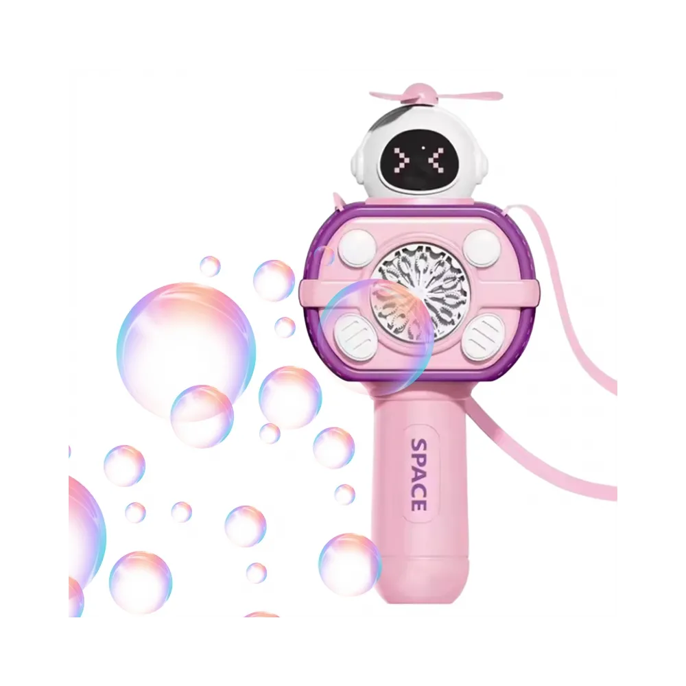 WOOPIE Maszyna Astronauta do Robienia Baniek Mydlanych Różowy