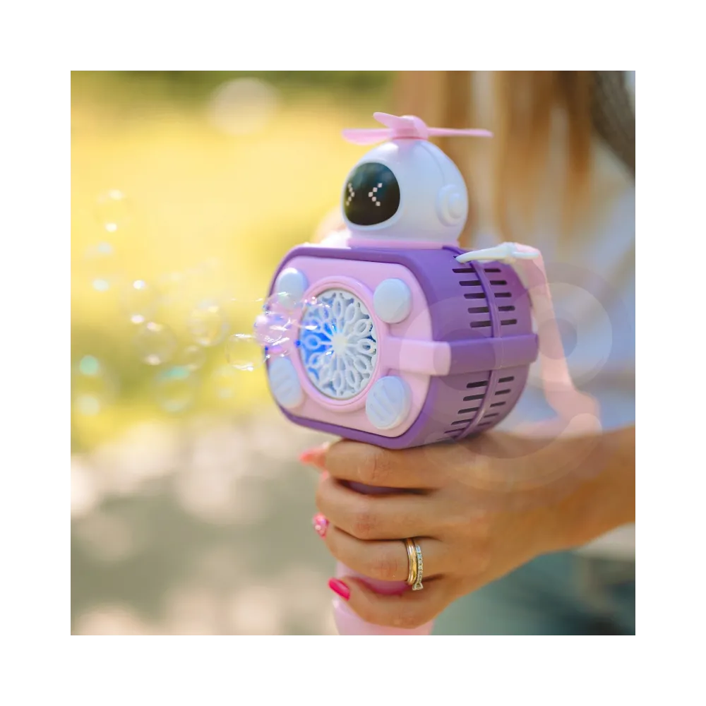 WOOPIE Maszyna Astronauta do Robienia Baniek Mydlanych Różowy